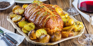 Beef Wellington Beef Wellington with baby roast potatoes