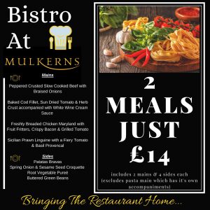 Bistro At Mulkerns Menu Deal