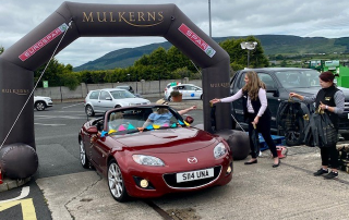 Car with Bunting at the Lockdown Leavers Event