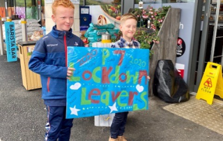 Lubo and Ben from Jonesborough PS enjoying the Lockdown Leavers Event