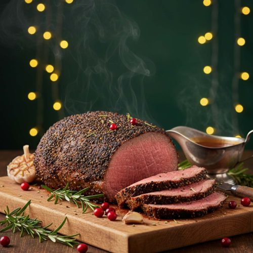 Roast Beef with a Peppered Crust